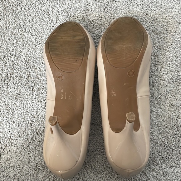 Tan Diba Style Peep Toe Heels - Picture 5 of 5